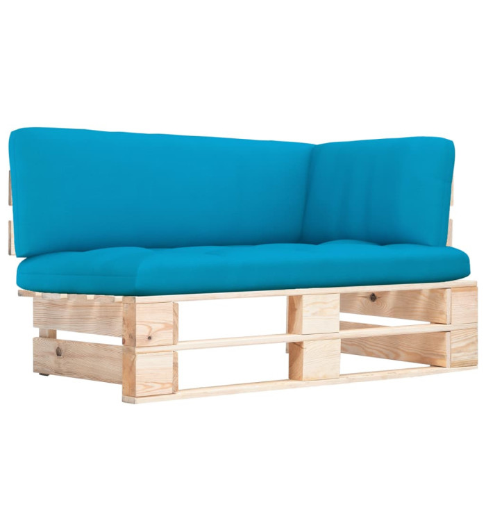 Canapé d'angle palette de jardin bois de pin imprégné | Mobilier & Déco