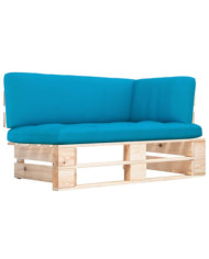 Canapé d'angle palette de jardin bois de pin imprégné | Mobilier & Déco