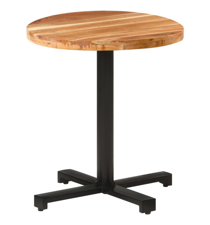 Table de bistro Ronde Ø70x75 cm Bois d'acacia massif | Mobilier & Déco