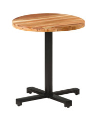 Table de bistro Ronde Ø70x75 cm Bois d'acacia massif | Mobilier & Déco