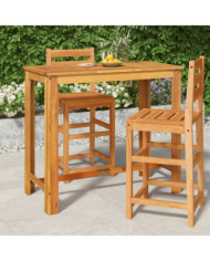 Table de bar de jardin 120x60x105 cm Bois d'acacia solide | Mobilier & Déco