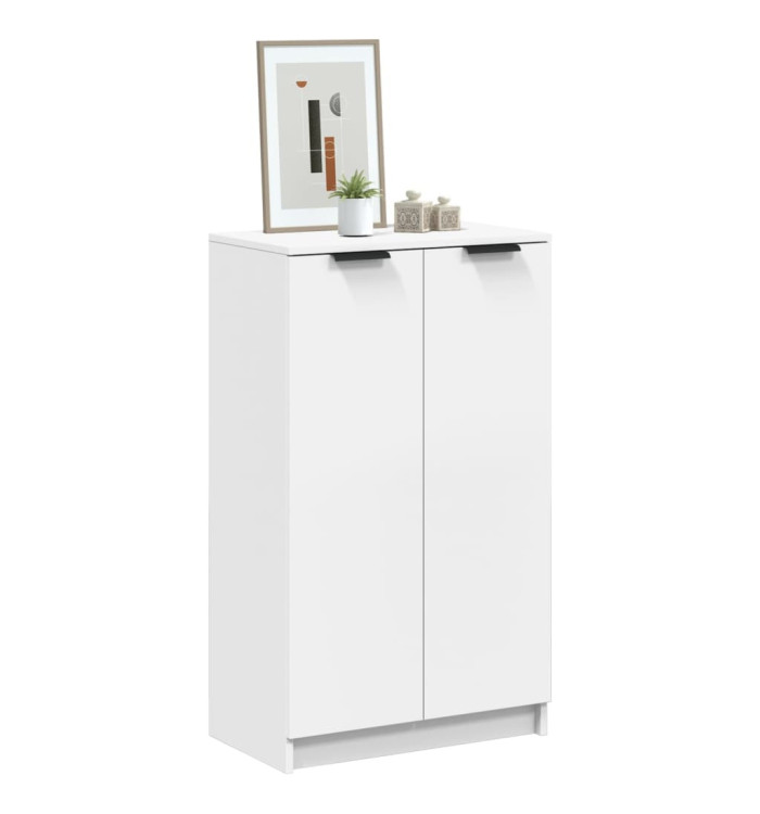 Armoire à chaussures Blanc 59x35x100 cm Bois d'ingénierie | Mobilier & Déco