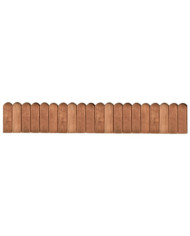 Rouleau de bordure Marron 120 cm Bois de pin imprégné | Mobilier & Déco