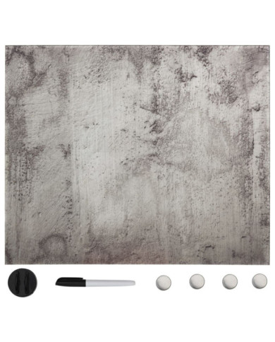 Tableau noir magnétique mural Verre 50x50 cm | Mobilier & Déco