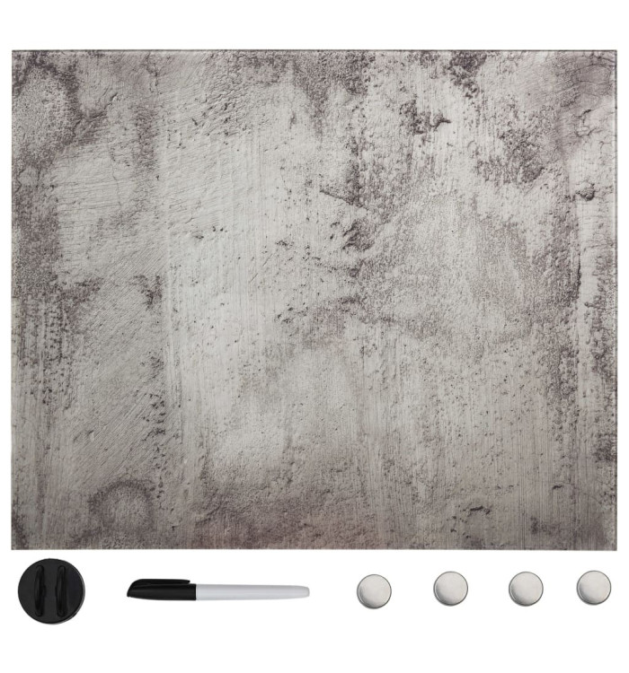 Tableau noir magnétique mural Verre 50x50 cm | Mobilier & Déco