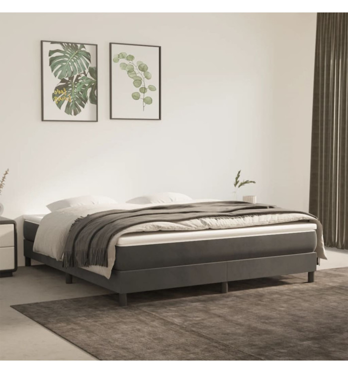 Matelas de lit à ressorts ensachés Gris foncé 180x200x20 cm | Mobilier & Déco