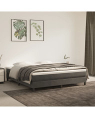 Matelas de lit à ressorts ensachés Gris foncé 180x200x20 cm | Mobilier & Déco