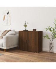 Buffet Chêne marron 80x33x70 cm Bois d'ingénierie | Mobilier & Déco