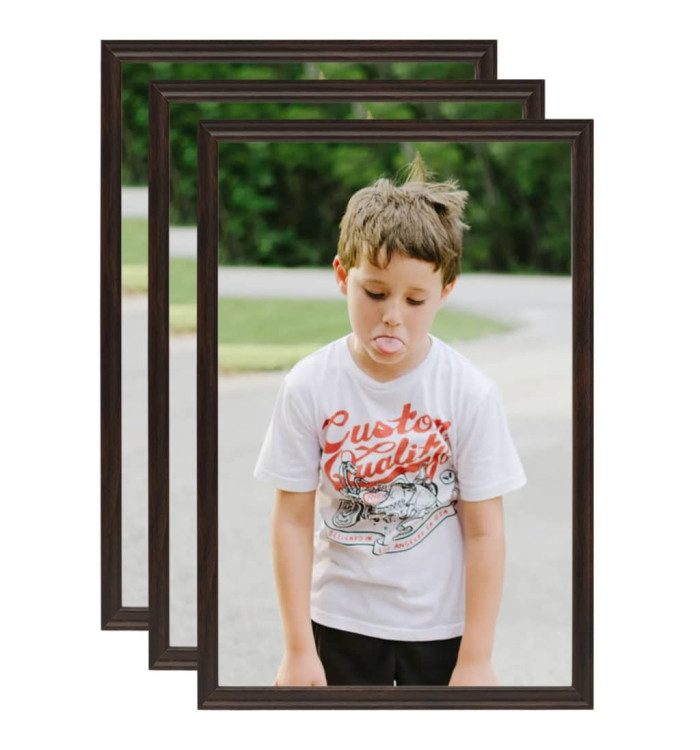 Collage de cadres photo 3 pcs de table Noir 21x29,7 cm MDF | Mobilier & Déco