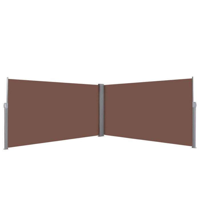 Auvent latéral rétractable 160 x 600 cm Marron | Mobilier & Déco