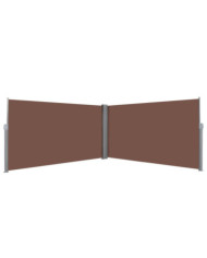 Auvent latéral rétractable 160 x 600 cm Marron | Mobilier & Déco