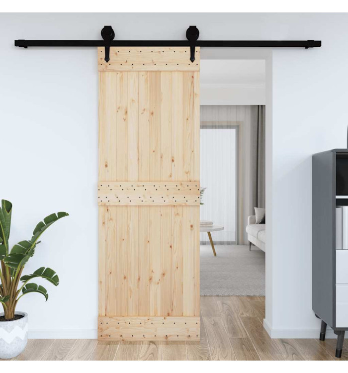 Porte NARVIK 80x210 cm bois massif de pin | Mobilier & Déco