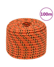 Corde de bateau Orange 12 mm 100 m Polypropylène | Mobilier & Déco