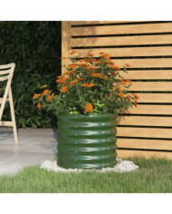Jardinière de jardin Acier enduit de poudre 40x40x36 cm Vert | Mobilier & Déco