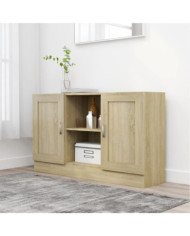 Buffet Chêne sonoma 120x30,5x70 cm Bois d'ingénierie | Mobilier & Déco