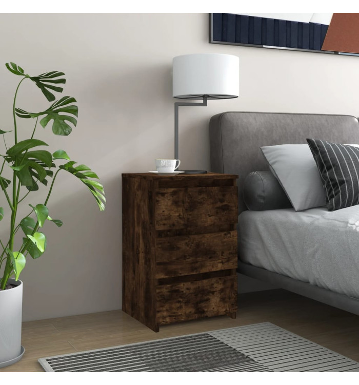 Tables de chevet 2pcs Chêne fumé 40x35x62,5cm Bois d'ingénierie | Mobilier & Déco