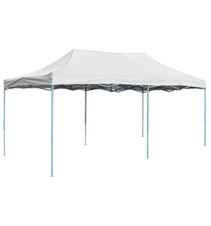 Tente de réception pliable professionnelle 3x6 m Acier Blanc | Mobilier & Déco