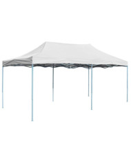 Tente de réception pliable professionnelle 3x6 m Acier Blanc | Mobilier & Déco