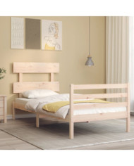 Cadre de lit sans matelas bois massif | Mobilier & Déco