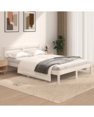 Cadre de lit sans matelas 120x190 cm blanc | Mobilier & Déco