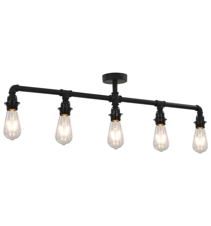 Plafonnier Noir 5 ampoules E27 | Mobilier & Déco