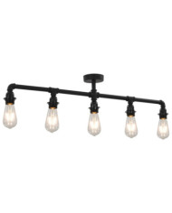 Plafonnier Noir 5 ampoules E27 | Mobilier & Déco