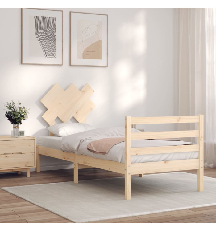 Cadre de lit sans matelas bois massif | Mobilier & Déco
