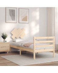 Cadre de lit sans matelas bois massif | Mobilier & Déco