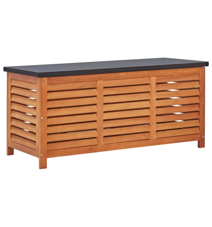 Boîte de rangement de jardin 117x50x55 cm Eucalyptus solide | Mobilier & Déco