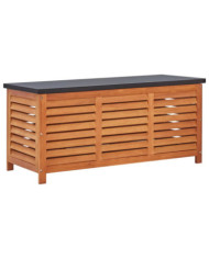 Boîte de rangement de jardin 117x50x55 cm Eucalyptus solide | Mobilier & Déco