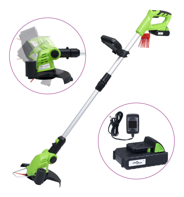 Coupe-herbe sans fil avec bloc-piles 20V 1500 mAh Li-ion | Mobilier & Déco