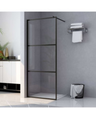 Paroi de douche à l'italienne à verre ESG Noir 115x195 cm | Mobilier & Déco