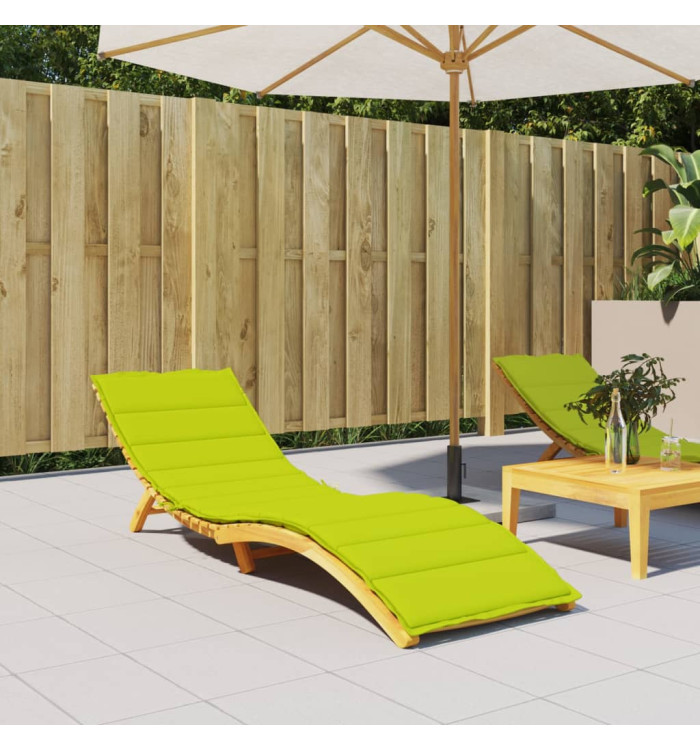 Coussin de chaise longue vert vif 200x60x3 cm tissu oxford | Mobilier & Déco