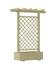 Jardinière pergola 162 x 56 x 204 cm Bois | Mobilier & Déco