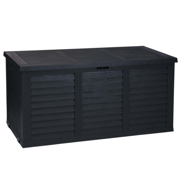 ProGarden Boîte de rangement de jardin avec roue 300 L Gris foncé | Mobilier & Déco