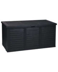 ProGarden Boîte de rangement de jardin avec roue 300 L Gris foncé | Mobilier & Déco