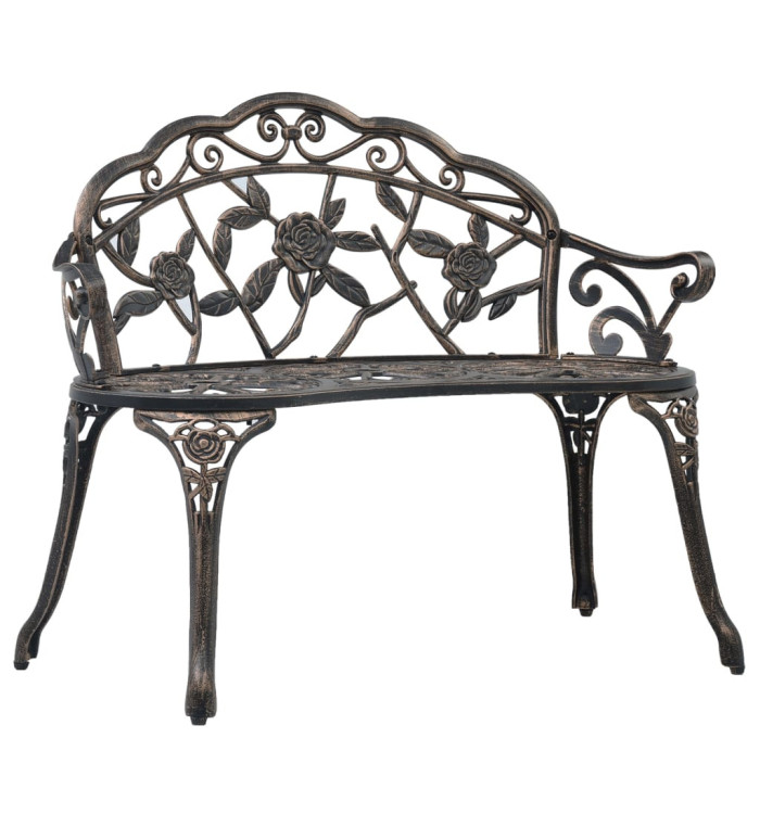 Banc de bistrot 100 cm Bronze Aluminium coulé | Mobilier & Déco