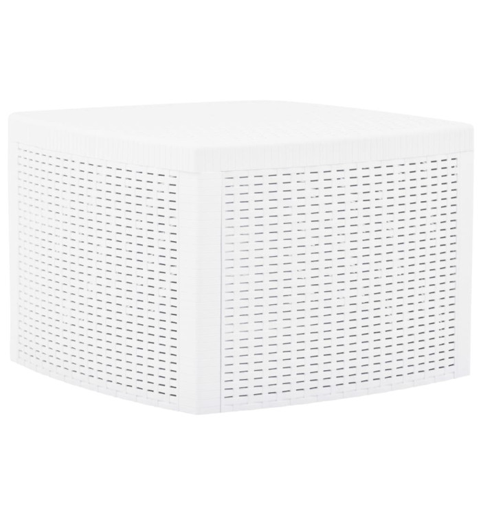 Table d'appoint Blanc 54x54x36,5 cm Plastique | Mobilier & Déco