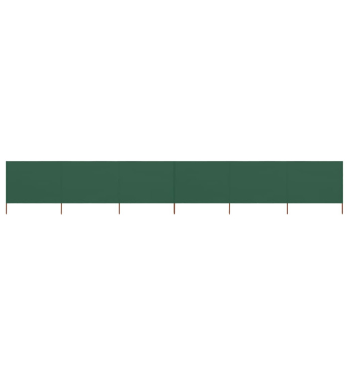 Paravent 6 panneaux Tissu 800 x 160 cm Vert | Mobilier & Déco