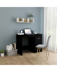 Bureau Noir 100x50x76 cm Bois d’ingénierie | Mobilier & Déco