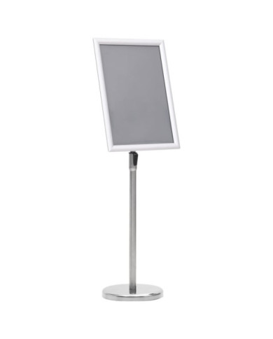 Support d'affiche A3 sur pied Argenté Alliage d'aluminium | Mobilier & Déco