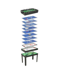 Table de jeu multiple 15 en 1 121x61x82 cm Noir | Mobilier & Déco