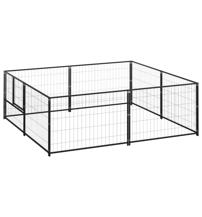 Chenil Noir 4 m² Acier | Mobilier & Déco