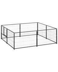 Chenil Noir 4 m² Acier | Mobilier & Déco