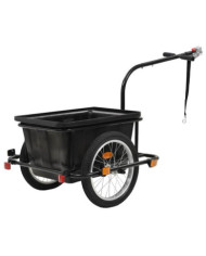 Remorque de vélo noir 50 L | Mobilier & Déco