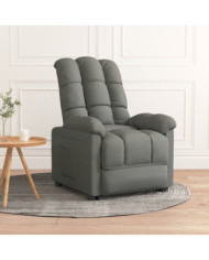 Fauteuil inclinable Gris foncé Tissu | Mobilier & Déco