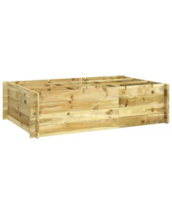 Lit surélevé 150x100x40 cm bois imprégné | Mobilier & Déco