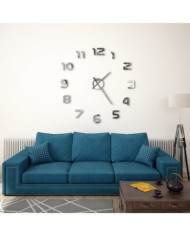 Horloge murale 3D Design moderne 100 cm XXL Argenté | Mobilier & Déco