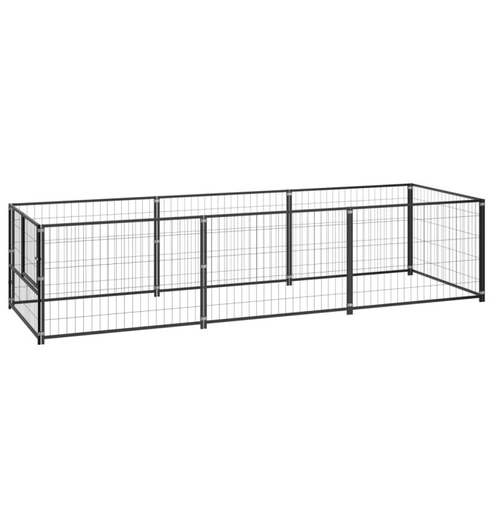 Chenil Noir 3 m² Acier | Mobilier & Déco