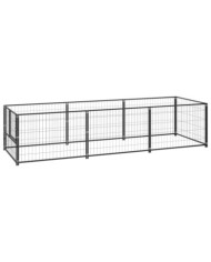 Chenil Noir 3 m² Acier | Mobilier & Déco